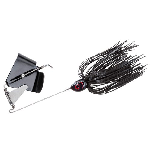 BOOYAH Buzz Buzzbait Bass Fishing Lure, Black, 1/2 oz