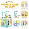 Wooden Activity Cube Montessori Toys for 1 2 3 Year Old Baby Toys 12 Months Toddlers 1-3 Birthday Gift Boys Girls Sensory Interactive Learning Toys