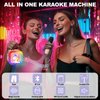 Mini Karaoke Machine with 2 Wireless Microphones, Karaoke Machine for Kids Adults, Singing Toys for Ages 3, 4, 5, 6, 7, 8 +, Best Gift for Birthday, Party, Christmas | Karaoke Machine for Girls