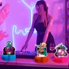 6 PCS Disco Party Decorations Supplies Disco Honeycomb Centerpieces Paper 70s 80s 90s Theme Party Decorations 3D Table Centerpieces for Neon Night Birthday Hip Hop Props Birthday Table Favors