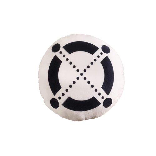 Elrond Pillow - Round Stuffed Plush Crypto Pillow by BlockCraft.shop EGLD Plush Pillow