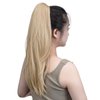 SYXLCYGG Clip in Ponytail Hair Clip Claw Blonde Ponytails Extension Straight 18" 4.3 OZ Synthetic Like Real Fake Hair piece Yaki Easy To Use Fluffy Yaki