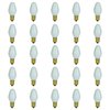 Sunlite 01285 7C7 Incandescent Bulb, 7 Watt, Candelabra E12 Base, C7 Small Night Light, Colored Bulb, White, 25 Count