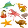 Yeonha Toys Ocean Sea Animals, 80 Pcs Mini Underwater Sea Life Toys Set, Sea Animal Learning Toys for Boys and Girls Early Childhood Education, Gifts, Parties, Prizes, Pretend Ocean Animals