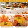 106Pcs Friendsgiving Party Decorations, Friendsgiving Banner Tablecloth Foil Fringe Curtain Maple Leaves Foil Balloons Swirls Paper Pompoms for Friendsgiving Thanksgiving Fall Autumn Party Decor