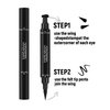 MAEPEOR Eyeliner Stamp 6 Colors Winged Eyeliner Stamp Long Lasting Waterproof and Smudgeproof Liquid Eyeliner for Beginner or Makeup Artist