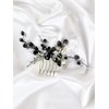 Brihasory Black Bridal Hair Comb Rhinestone Hair Accessories Handmade Crystal Tiaras for Women and Girls Trendy Wedding Headpiece for Bride Hair Decoration Party Prom Bridesmaid Gifts