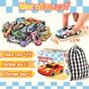 SevenQ Toy Cars for Kids, 24Pcs Race Cars Pull Back Cars Playsets with Storage Bags,Party Favors Kids Prizes Fillers Bulk Gifts for Boys and Girls Car Game Treasure Chest
