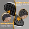 WTTORDE Silicone Twist Curl Hair Brush for Afro Waves, Detachable Two-Sided Wave Tool With Big and Small Holes for Men, Women, Short Hair, Black, 1 Pcs