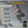 Peacock Max Hydrolyzed Multi Collagen Peptides Unflavored Protein Powder (1 Pack, Keto Coconut MCT)