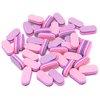 Diesisa Mini Nail Buffers, 40pc 100/180 Grit Sponge Mini Nail Files Bulk for Acrylic Nails, Buffer Block Nail File,Mini Bulk Nail buffers Double Sided for Manicure Tools - Pink/Purple