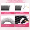 Lash Extensions YY Eyelash Extensions 0.07mm Thickness D Curl Lashes Mix 8-15mm YY Lashes Soft Lash Trays Pestañas Pelo a Pelo Natural Matte black False Eyelashes Individual Lashes(YY-0.07-D,8-15mm)