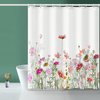Niidder Shower Curtain, Flower Shower Curtain, Waterproof Bathroom Shower Curtains, -72 "W x 72" L/Shower Curtains for Bathroom,Cloth Shower Curtain with 12 Hooks