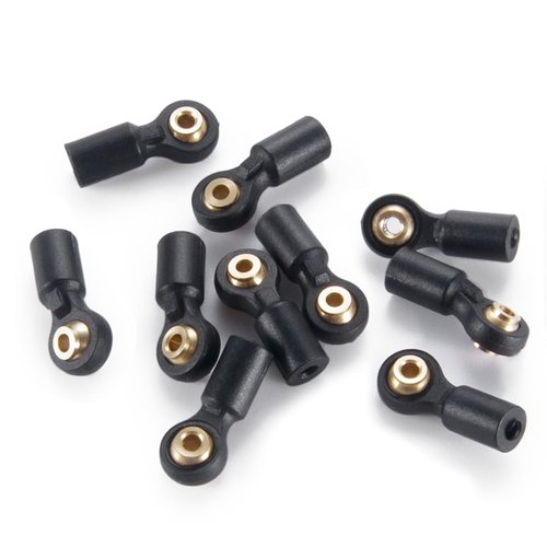MORLORDY 10Pcs RC Plastic Tied Rod Ends Link Ball Joint Head Kit for 1/24 RC Crawler Car SCX24 Upgrades Accessories, A