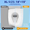 YGDZ Toilet Seat Covers Disposable (110 pack), XL Flushable Toilet Seat Covers Travel Paper Toilet Seat Cover for Kids Potty Training, Adults, Biodegradable Travel Essential Accessories for Airplane