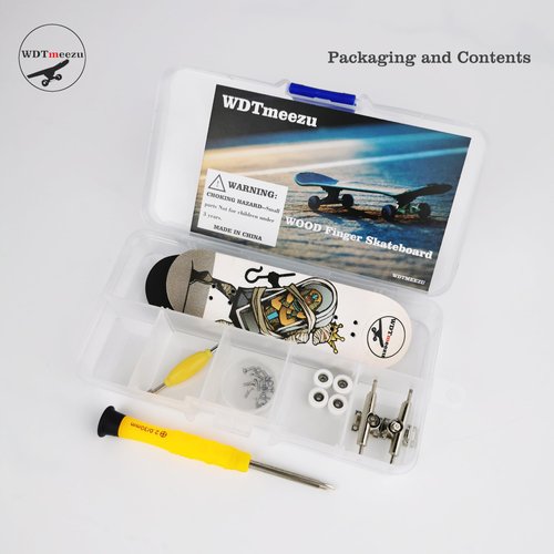 WDTMEEZU Wood Finger Skateboard Professional Fingerboards Wheels with Bearings Mini Fingerboard Finger Toy for Adults and Kids-30mm Pharaoh