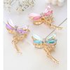 Metal Big Hair Claw Clips, Dragonfly Lotus Rose Shiny Rhinestone Nonslip Hair Jaw Clips Hair Catch Barrette Clamp Hair Accessories for Women Girls