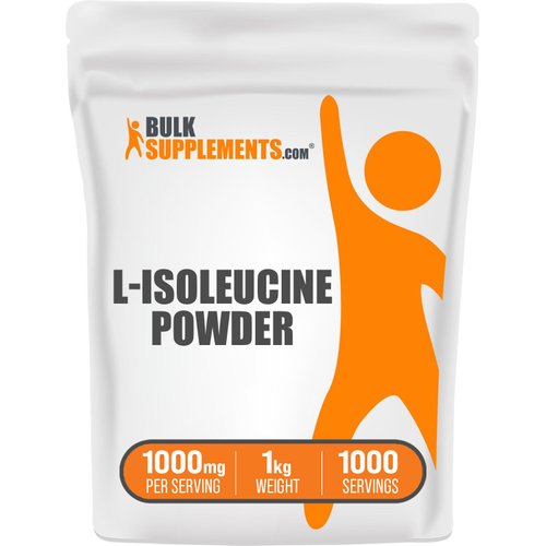 BulkSupplements.com L-Isoleucine Powder - Isoleucine Supplement, BCAA Supplement - Amino Acid Supplement, Unflavored & Gluten Free, 1000mg per Serving, 1kg (2.2 lbs) (Pack of 1)
