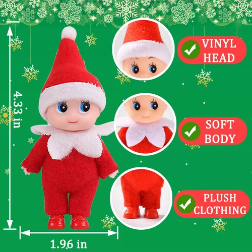 Christmas Elf Baby Dolls Tiny Elf Miniature Christmas Decorations Stocking Stuffers Elf Toys Christmas Holiday New Year Newborn Gifts