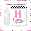 Sursurprise Race Car Birthday Decorations for Girls, Race Car Happy Birthday Banner Pink, Let's Go Racing Birthday Party Supplies