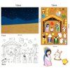 HOWAF Nativity Sticker Scene Kits for Christmas DIY Crafts Christmas DIY Painting Crafts for Religious Party Favor Nativity Scene Party Game for Kids Classroom Activity Christmas Art Decorate Supplies