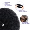 FANDAMEI Hair Donut Bun Maker, Hair Bun Shaper Set with 20 pcs Invisible Hair Nets for Bun, 4pcs Donut Bun Maker, 5 pcs Hair Elastic Bands, 20 pcs Hair Bobby Pins(Black)