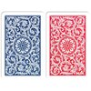 Copag 1546 Design 100% Plastic Playing Cards, Bridge Size (Narrow) Red/Blue (Jumbo Index, 1 Set)