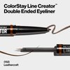 REVLON Liquid Eyeliner & Smoky Kohl Pencil, ColorStay Line Creator Eye Makeup, Waterproof & Transferproof, 152 Leathercraft, 0.004 oz