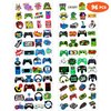 Game Stickers Temporary Tattoos Themed Birthday Party Decorations Favors Supplies Decor Cute Tattoo Sticker 8 Sheets 96 PCS Video Game Gifts for Kids Boys Girls Classroom Rewards Carnival Christmas