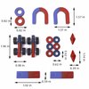 Junior Science Magnetism Set for Experiment Education Kids Magnet Kit School Classroom Science Educational Toys,Including Bar/Ring/Horseshoe Magnets