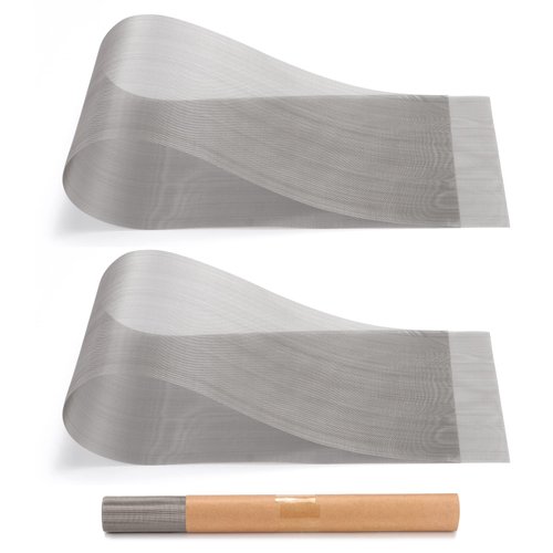 2PACK Stainless Steel Fine Woven Wire Mesh Roll Screen Sheet,Metal Air Vent Mesh 13"X40",door window inserts/Fly Covers for Food/Squirrel Fan/Rv Screen Door Protector/Chicken Fence,30 Mesh Easy to Cut