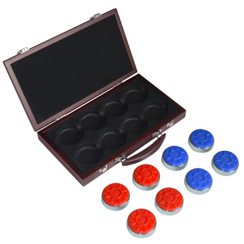Hathaway Pro-Series Shuffleboard Puck Set, Red/Blue
