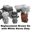 Replacement Part for Fisher-Price Little People Nativity Set - FPT07 ~ Brown Ox with White Horns ~ Works with Many Sets