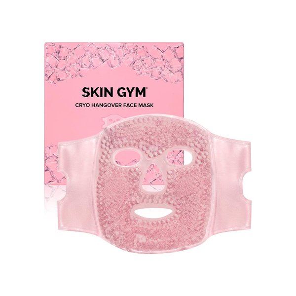 SKIN GYM Cryo Chill Ice Face Mask with Ice Beads - Ice Mask For Face with Custom Straps for Advanced Cold Therapy, Face Ice Pack for Dark Circles & Face Depuffer, Facial Care Spa Gifts for Women