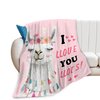 Llama Blanket Soft Warm Cute Alpaca Flannel Fleece Throw Blanket Cozy Animal Plush Bedding Stuff Decor Llama Blanket Gifts for Llama Lover Girls Boys Kids Teens Women Adults Bed Travel 40"x50"