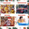 SQZUWTI 24 Pack Christmas Rubber Ducks Baby Showers Accessories Jeep Bath Toys for Kids Boys Girls Toddlers Christmas Party Favors Stocking Stuffers Gifts
