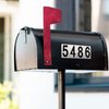 10 Sheets Mailbox Numbers and Letters Stickers for Outside Stick on Black Vinyl Alphabet Number Decals Sticky for Home Business Apartment Address Window Door Car Truck (2 x 1 Inch)