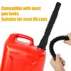Gas Can Spout Replacement Kit Old Style, Plastic Gas Can Spout Replacement Gas Can Nozzle Set Gas Can Spout Gas Can Spout Cap Replacement for Most Gallon Gas Can (Black Tube)