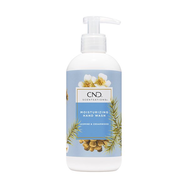 CND Scentsations Liquid Hand Wash, Vegan Moisturizing Deep Cleanser, Formulated with Glycerin & Jojoba Oil, Jasmine & Cedarwood, 13.2 fl. oz