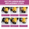 Electric Motor Carbon Brushes 40Pcs 10 Different Models of Carbon Brushes Suitable for The Maintenance of Carbon Brush Motors