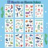 Cerlaza 145 Styles Glow Temporary Tattoos for Kids Girls Boys, Luminous Underwater Birthday Party Decorations, Under Sea Ocean Beach Pool Party Supplies Favors, Sea Animals Tattoo Stickers
