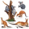 Toymany 7PCS Australian Wildlife Animal Figurines Includes Koala and Kangaroo Figure Toy, Plastic Forest Animal Figures Toy Set, Cake Toppers Christmas Birthday Gift for Kids Toddlers