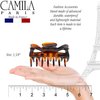 Camila Paris CP42 French Hair Clip for Women, 3.5 inch Tortoise for Thick Volume Hair, Girls Hair Claw Clips Jaw, Durable Styling Hair Accessories for Women, Strong Hold No Slip Grip, Made in France