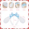 IGMaryBox Cute Lolita Headband White Long Ears Puppy Headband Anime Cosplay Headband Halloween Cosplsy Costume Accessories Christmas Cosplay Hairbands
