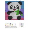 Latch Hook Kits Rug Panda Crochet Yarn Cushion Colour Pre-Printed Canvas Cover Rug Needlework DIY Hook and Latch Kit Christmas Home Decoration 30x30cm/12 X12inch