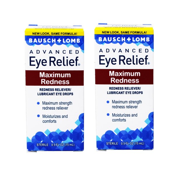 Bausch & Lomb Advanced Eye Relief Redness Maximum Relief Drops - 2 pk.