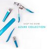 TRIM Azure Collection Eyelash Curler – Curls Quickly and Easily for Longer-Looking Lashes – Smooth Opening and Closing Action – Easy-to-Grip Handles – Eye Pads are Gentle on Lids While Curling