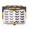 Laflare Premium Silk Lashes 3D Faux Mink Eyelashes Multipack, Light, Natural Looking, Professional Easy to Apply Eyelashes in a Knitted Style 10 Pairs Jumbo Pack (GSR10P)