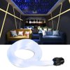 GIDERWEL Fiber Optic Cable 9.8ft 300pcs 0.03in(0.75mm) Plastic End Glow Optical Fiber Cables for Fiber Optic Lights Star Sky Ceiling and Any Kind Light Engine Driver(Not Include Light Engine)