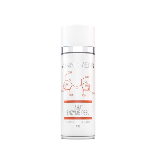 Ann Webb AHA Enzyme Mask/Peel - All Natural, Gentle Fruit Enzyme Peel to Brighten Complexion and Exfoliate Skin - Packed full of Fruit Enzymes - Leaves your skin with a Natural Glow. (1oz)